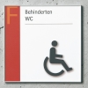 Türschild minimaler Alurahmen quadratisch