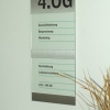 Geschoßangabe mit Firmenübersicht