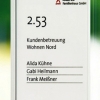 Türschild Aluminium und Echtglas HF
