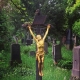 #gold #Jesus am #kreuz #rip #cross #Friedhof #cemetery #munich